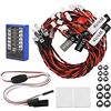 Leapiture 12 Modello RC Simulazione della Luce di Controllo Modello Flash Sistema di Illuminazione Per Auto Luce di Controllo Accessorio Per Auto RC Kit di Illuminazione LED Per CC01 1/10 1/8 RC Car