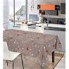 IlGruppone Tovaglia Natalizia In Cotone Rettangolare Varie Fantasie Natale Fiocchi Di Neve,Gnomi Made in Italy Proteggi Tavolo Disponibili in Più Misure - Gnometti Rosso - 6Posti(140x180)