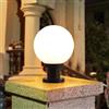 Chao Zan Lampione da Giardino, Lampada Design Sfera da Giardino, Sfera Pilastro Luci, palle luminose da giardino, Lampada da esterno a globo per illuminazione di percorsi (Φ15cm)