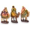 Aurora Store Set 3 RE Magi a Cammello Natività da h. 14 cm Presepe Statuine in Resina con 3 soggetti Personaggi da 10 x 5 x h. 14 cm Sacra Famiglia