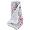 Viterbo Biancheria Coperta Plaid In Morbido E Caldo Pile In Lana Merinos Stampato Ginevra 3 Misure Disponibili (Fiori Rosa, 130x160CM (503))
