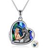 YAFEINI Collana con Cavallo Ciondolo per Ragazze in Argento Sterling 925 Regalo di Gioielli per Donne Amiche (Medaglione di Cavallo Nero)