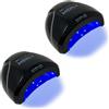 Midiva Lampada Uv Led Unghie Professionale 48watt - Fornetto Unghie Semipermanente, Acrygel, Ricostruzione con Gel - Lampada Unghie con Timer Personalizzabile (2 Pezzi, 2, unità)