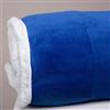 LARA MORADA - Plaid Letto Singolo, Morbidissimo Pile Coral, Misura Singolo 130x160 cm, 460 gsm, Plaid Agnellato, Coperta Pelosa Extra Calda, Ginevra Blu