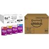 Whiskas Adult 1+ selezione mista di cibo umido per gatti in gelatina e Senior 7+ selezione mista di cibo umido per gatti in gelatina