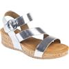 CHATTAWAK 18hlilouargent40, Sandali con Tacco Donna, Argento, 40 EU
