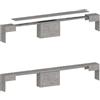 Dmora Panca Ubertino 25x290x45h cm Grigio Peso Supportato 400 kg Colore Rivestimento Grigio, Materiale Rivestimento in Legno Nobilitato Made in Italy