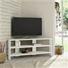 Dmora Mobile Porta Sadalmelik, Credenza da Soggiorno, Armadio Basso per TV, Base Parete attrezzata, 110x36 h45 cm, Bianco, Pannello truciolare melaminico 18mm