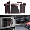 CDEFG Compatibile con Renault Clio 5 2019-2023 2024 Tappetino per console centrale antiscivolo in gomma Clio V Accessori (Rosso, Freno elettronico)