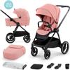 Kinderkraft Passeggino NEA 2 in 1 combinato rosa cenere