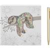 L & P Home & Gifts Blocco promemoria Simon Bradipo | Progettato da Bug Art | Blocco note artistico quadrato per ufficio, casa o scuola | Blocco note Murphy Mutt con bei disegni