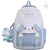 GDFENDU Zaino giapponese Kawaii con portachiavi, 40,6 cm, stampa 3D, grande capacità, portatile, carino e leggero, zaino da viaggio all'aperto., A, 16IN