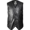 Zerimar Gilet da Uomo in Vera Pelle| Gilet Trapuntato in Pelle | Gilet Uomo | Vestito di gilet | Giubbotto Smanicato Giacca Senza Maniche Uomo | Colore Nero | Misurare XL