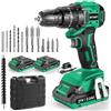 BETENST Trapano Avvitatore Batteria 21V, Brushless Avvitatore a Batteria con 2*Batterie da 2.0Ah, 45N.m Trapano a Percussione, 20+3 Coppia, 10mm Mandrino, 14 Accessori Per Casa Progetto, Fai da te