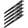 OTOTEC 5 lame HCS 6TPI per sega alternativa, compatibili con Parkside, dispositivo combinato 4 in 1, per tagliare legno, legno, plastica, ecc