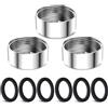 CNYMANY 3 Pezzi Corredo Dell'Adattatore Del Rubinetto, CNYMANY Femmina M22mm a Femmina M24mm Kit adattatore per aeratore da cucina adattatore per rubinetto del lavandino Tubo standard per filtro dell'acqua