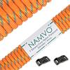 Namvo 550 Paracord Mil Spec Tipo III Cavo a 7 Corde a Paracadute Lunghezza Totale 100ft / 30 Metri, Rosa e Plaid Blu