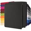 CelinaTex Lucina Lenzuolo Elasticizzato Cotone 2er-Set 90x200-100x200 cm Nero