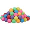 Relaxdays Palline da Beer Pong, in Set da 100, Mini Balls Ping-Pong in Plastica, Senza Scritta, Diametro 40 mm, Colorate