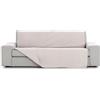 ECOMMERC3 | Copridivano imbottito e antiscivolo, 4 posti - copridivano beige protettivo morbido ed elegante, con design regolabile, resistente e lavabile
