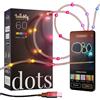 Twinkly Dots 3m, Bandeau LED Multicolore, Bandeau LED RGB Flessible, Compatible Home Kit, Alexa, Google Home, Gaming, 16 M+ Couleurs, Alimentation Usb, Contrôle App, Fil Transparent, 60 LED