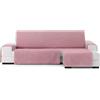 ECOMMERC3 | Copridivano Chaiselong Normale Destra universale e versatile - Copridivano Chaiselongue colore rosa, facile da posizionare per schienale, seduta e bracci