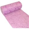 Deko AS GmbH Runner decorativo con motivo a rose (impermeabile, effetto loto, superficie vellutata, rotolo da 5 m, larghezza 30 cm, 100% nylon), colore lavanda