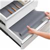 Linda's Essentials Tappetino per Cassetti 44,5 x 500 cm - Rotolo Plastica Antiscivolo per Cassetti Tappetini Protettiva da Cucina per Tavolo Scaffale e Mobili Protezione Rivestimento (grigio)