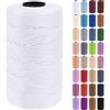 Uiopa Fettuccia per Borse a Uncinetto, 3mm x 200m Filato Uncinetto in Polipropilene, Filo Crochet Yarn per Borse, Fai da Te, Decorazioni, Artigianato