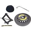 D'ANGELO 1988 KIT RUOTINO DI SCORTA 17 COMPATIBILE CON BMW SERIE 1 E82 F20 F52, 2, 3 FINO AL 2018, X1 E84, Z4 FINO AL 2018, MINI PACEMAN R61, COUNTRYMAN R60 CON CRIC, CHIAVE SACCA ORGANIZER