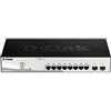 D-Link DGS-1210-10/E Smart Switch Gestito, 10 Porte Gigabit - solo cavo di alimentazione UE, Nero/Grigio