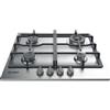 Indesit PRONTA CONSEGNA - SPEDIZIONE IMMEDIATA Piano Cottura da Incasso a Gas 60 cm 4 Fuochi Acciaio Inox Griglie in Ghisa Estetica Inox Indesit THP 641 W/IX/I - THP641WIXI