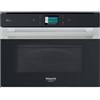 Hotpoint Ariston PRONTA CONSEGNA - SPEDIZIONE IMMEDIATA Forno Microonde Combinato da incasso 40 Litri Altezza 45 cm Vapore Vetro Nero e Inox Ariston Hotpoint Class 9 Home Net - MP 9P6 IX HA