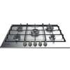 Indesit PRONTA CONSEGNA - SPEDIZIONE IMMEDIATA Piano Cottura da Incasso a Gas 75 cm 5 Fuochi Acciaio Inox Griglie Smaltate Estetica Inox Indesit THP 752 W/IX/I - THP752WIXI
