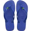 Havaianas - Top Brasil, Infradito Comode, Resistenti e Leggere con Suola Antiscivolo, Bandiera del Brasile sulle Strisce, Unisex Adulti, Bianco, 45/46 EU