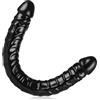 QiCheng&LYS Dildo Nero Realistico Enorme Doppio Per Doppio Lato Lesbico Anale G-Spot Stimolatore Giocattolo Del Sesso Per Le Donne Uomini Coppie Dildo Lunghezza 33,5 CM Diametro 3,2 CM