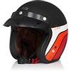 ORIGINE Casco Jet Moto Aperto Scooter Casco Motorino Vintage con Visiera Parasole Omologato ECE2206