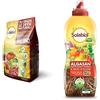 Solabiol Zeolite Polvere di Roccia, 1kg Potenziatore delle difese delle Piante, Bianco & Algasan, Concime Liquido Biologico Universale a Base di Alghe Brune con Tecnologia Natural Booster