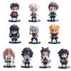 Zhongkaihua 10 personaggi anime figura Kamado Tanjiro/Tomioka Giyuu/Tokitou Muichirou/Kanroji Mitsuri Action Figura Carino Mini Anime Figura PVC Statue Model Collection Ornamento