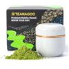 TEANAGOO Barattolo in ceramica per Matcha TEANAGOO | Contenitore portatile da 2,8 oz / 82,8 ML con guarnizione a doppio strato, coperchio in alluminio per la freschezza, perfetto per 18 g di X3, grigio chiaro