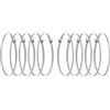 Vent Systems Confezione da 10 morsetti regolabili in acciaio zincato a vite senza fine per condotti dell'asciugatrice, morsetti per condotti dell'aria, fascette stringitubo per condotti d'aria,