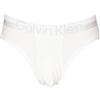 Calvin Klein Slip Uomo CK Elastico a Vista Microfibra Modern Structure Underwear Articolo NB2973O Hip Brief, 100 Bianco - White, L