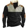 Generico Felpe Senza Cappuccio da Uomo Leggera Felpe con Zip 1/4 Invernale Firmate Sweatshirt Collo Alto Offerta Basic Pullover Manica Lunga Casual Pesante Shirt Tops Lavoro Aderente Abbigliamento