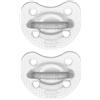 Chicco PhysioForma - Succhietto Gommotto 2-6M Crystal in Silicone, 2 Pezzi
