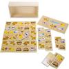 GICO Domino gioco animali in legno per bambini e adulti per la casa o come gioco da viaggio - 7967