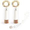 DIWUJI Luci per Bottiglia Ricaricabili USB, 2M 20 LED Tappi per Bottiglie, 8 Modalità Filo di Rame Luci Fata LED, Luci Decorative per Natale, Matrimoni, Feste, Esterni, Barattoli (Bianco Caldo, 2 Pezzi)