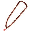 NKlaus 5 Face Real Rudraksha Japa Mala Catena 54+1 Perle per Meditazione Spirituale 15757, Legno