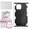 apgo SKIN BACK+SIDES RETRO+LATI Film Pellicola protettiva Protezione Posteriore per Apple iPhone 13 Pro Max, skin sticker film foil vinyl