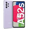 Samsung Galaxy A52s 5G Smartphone, Display Infinity-O FHD+ da 6,5 pollici, 6GB RAM e 128GB di memoria interna espandibile, Batteria 4.500 mAh e Ricarica Ultra-Rapida, Awesome Violet [Versione Italiana]