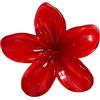 Whakano 2 fermagli per capelli con fiori Plumeria, clip hawaiana, clip antiscivolo per capelli, da donna, presa forte, accessorio per acconciatura, per donne, ragazze, feste, spiaggia, vacanze, colore rosso